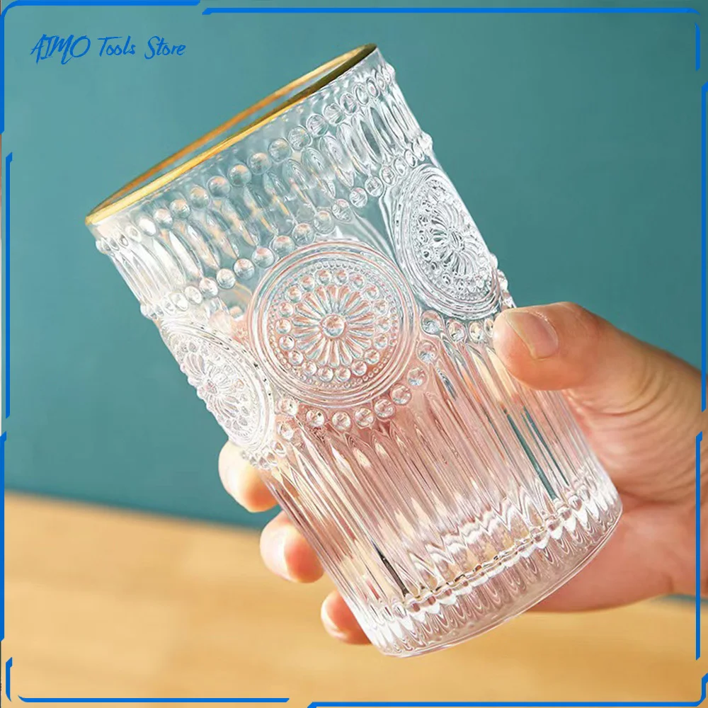 Nordic Style Glass Cup Drinking Utensils Retro Phnom Penh Embossed Cup Sunflower Creative Home Water Cup Water Bottle Milk Cup
Nordic Style Glass Cup Drinking Utensils Retro Phnom Penh Embossed Cup Sunflower Creative Home Water Cup Water Bottle Milk Cup