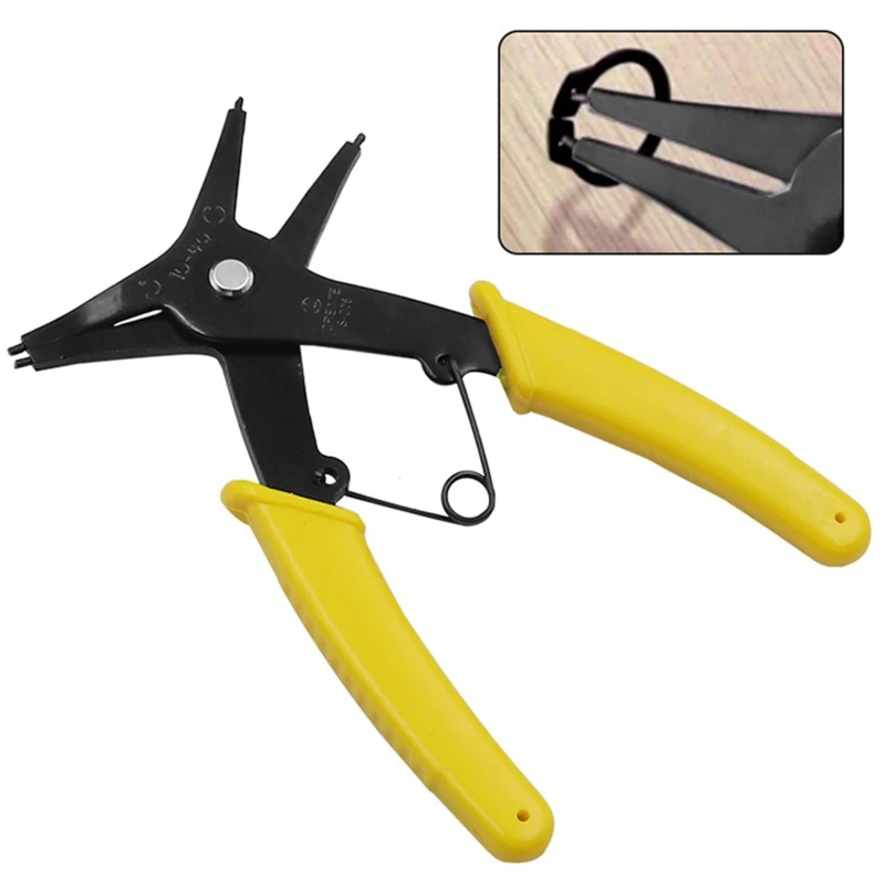 Two in one Circlip Pliers Removing Reassembling Tools Snap Ring Pliers for Internal and External Snap Ring 1Pc 85WC
Two in one Circlip Pliers Removing Reassembling Tools Snap Ring Pliers for Internal and External Snap Ring 1Pc 85WC