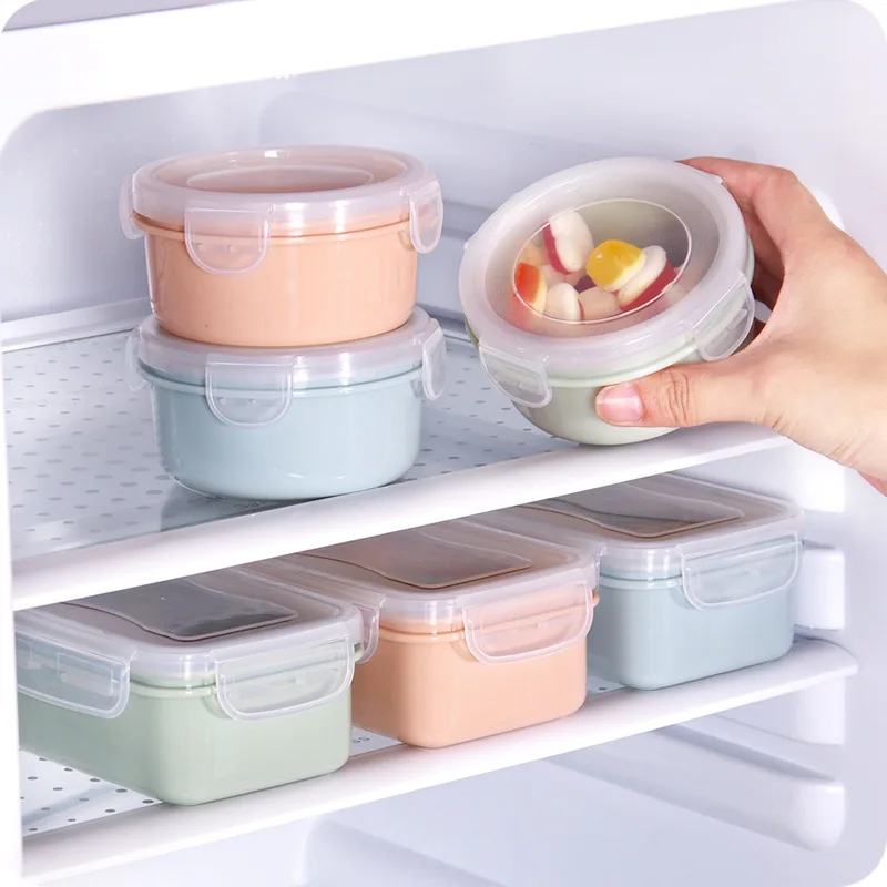 Food Refrigerator Fresh-keeping Box Plastic Mini Lunch Box Kitchen Storage Box Rectangular Circular Sealed Box Bento Box
Food Refrigerator Fresh-keeping Box Plastic Mini Lunch Box Kitchen Storage Box Rectangular Circular Sealed Box Bento Box