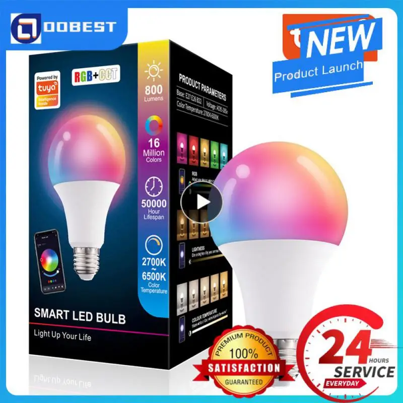 1~6PCS B22 E27 Lamp Bulb Tuya Smart Diy Color Rgb Light Dimmable Led Bulb Remote Control 10w
1~6PCS B22 E27 Lamp Bulb Tuya Smart Diy Color Rgb Light Dimmable Led Bulb Remote Control 10w
