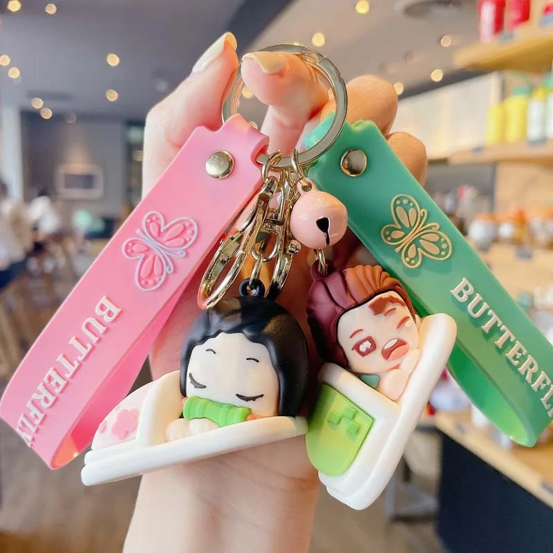 Bandai Anime Demon Slayer Dream Slipper Doll Key Chain Love Bag Pendant Cartoon Keychain Creative Accessories Keyring Fashion
Bandai Anime Demon Slayer Dream Slipper Doll Key Chain Love Bag Pendant Cartoon Keychain Creative Accessories Keyring Fashion