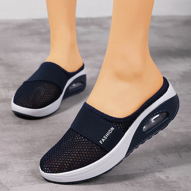 Mesh Flats Women Thick Bottom Wedge Ladies Shoes Orthopedic Women's Sneakers Cushion Sandals Walking Slippers Female Slides
Mesh Flats Women Thick Bottom Wedge Ladies Shoes Orthopedic Women's Sneakers Cushion Sandals Walking Slippers Female Slides
