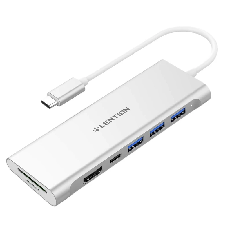 Мультипортовый концентратор LENTION C36B USB C с 4K HDMI-совместимым 3USB 3,0 SD/Mini-ридер Type C зарядный адаптер для
Мультипортовый концентратор LENTION C36B USB C с 4K HDMI-совместимым 3USB 3,0 SD/Mini-ридер Type C зарядный адаптер для