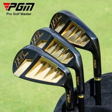 PGM Men 7 Irons Golf Clubs Profession Practicing Clubs S/R/SR Class Upgraded Surface Soft Iron Forging Low/high Bounce TIG039