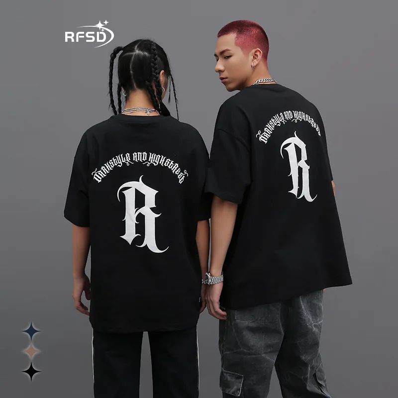 Own Design Short-sleeved Top Tee Shirts 230G Cotton High Street Hip Hop Oversized Couples T-shirts Summer Fashion Men Clothing
Own Design Short-sleeved Top Tee Shirts 230G Cotton High Street Hip Hop Oversized Couples T-shirts Summer Fashion Men Clothing