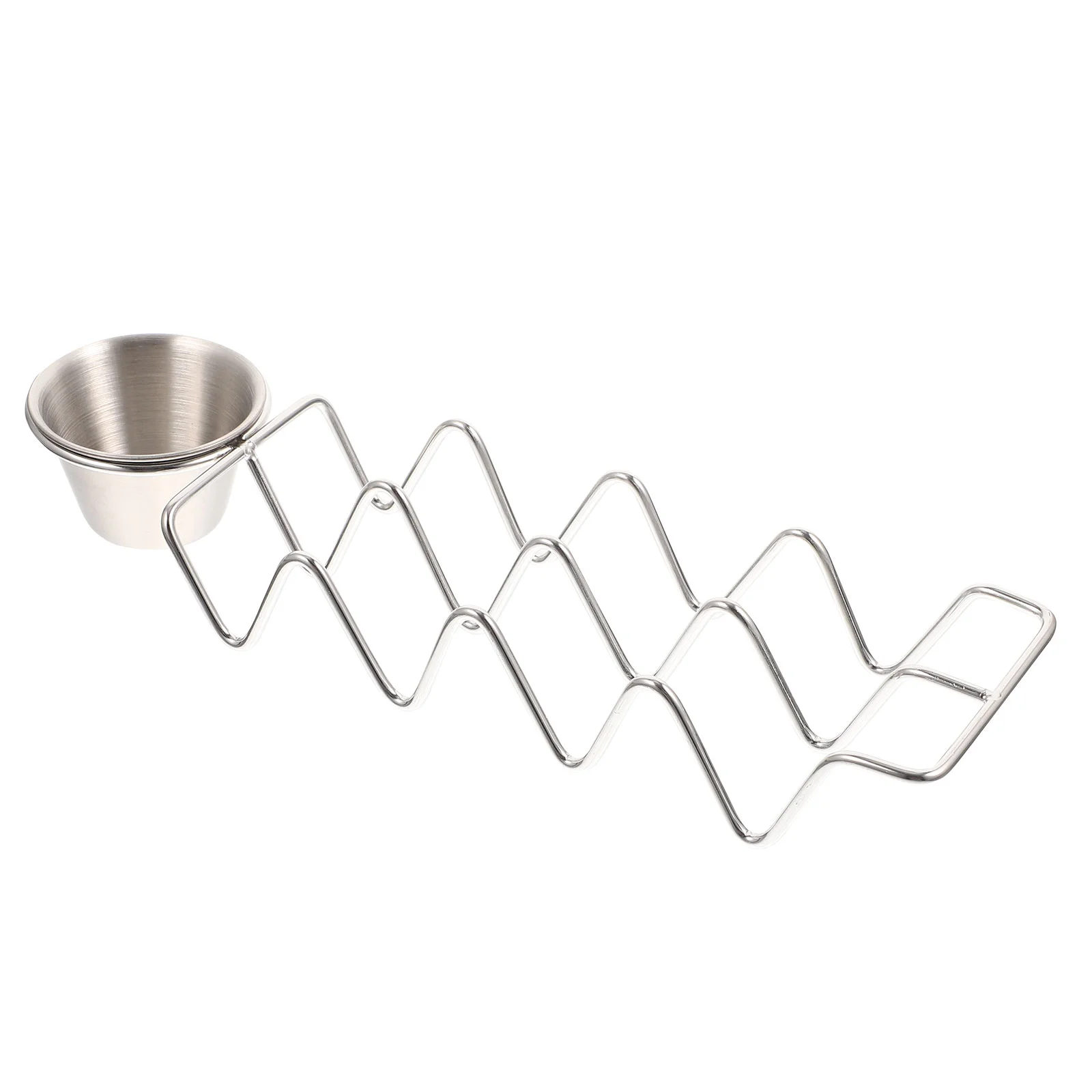 Taco Storage Rack Wave Shape Pancake Holder Tortilla Serving Holder Taco Serving Rack with Sauce Cup
Taco Storage Rack Wave Shape Pancake Holder Tortilla Serving Holder Taco Serving Rack with Sauce Cup