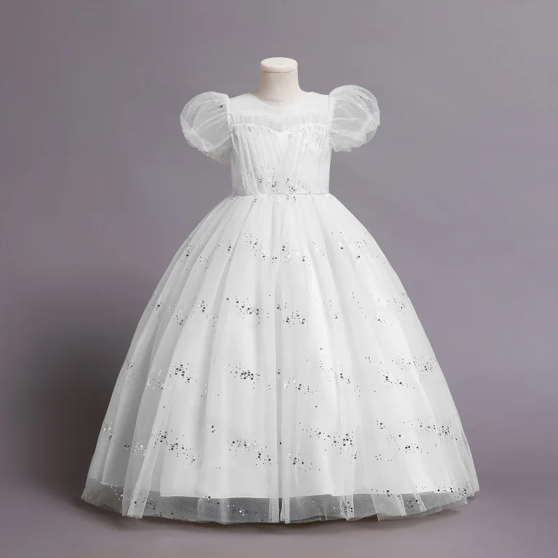 Elegant Dresses For Girls Party Princess Dress New Children Star Sequins Mesh Wedding Dresses Kids Piano Performance Long Dress
Elegant Dresses For Girls Party Princess Dress New Children Star Sequins Mesh Wedding Dresses Kids Piano Performance Long Dress