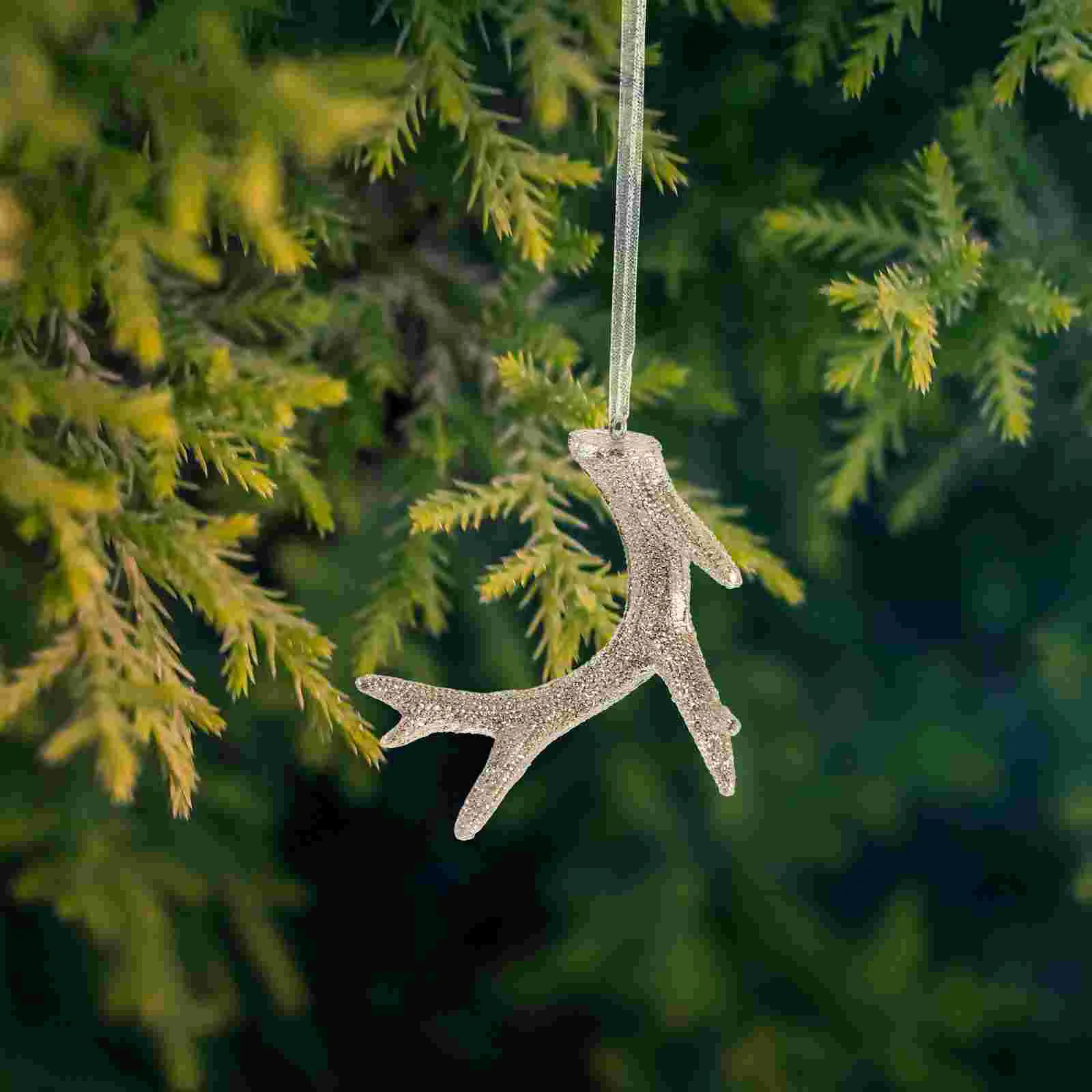 Deer Antler Christmas Tree Ornament Rustic Holiday Decoration Deer Antler Hanging Pendant
Deer Antler Christmas Tree Ornament Rustic Holiday Decoration Deer Antler Hanging Pendant