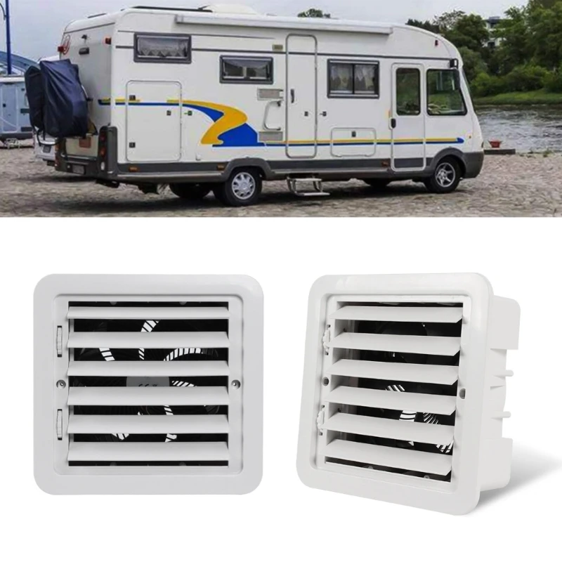 

12V Air Vent with Fan Side Air Ventilation Closable Air Vent for RVs Trailers AOS