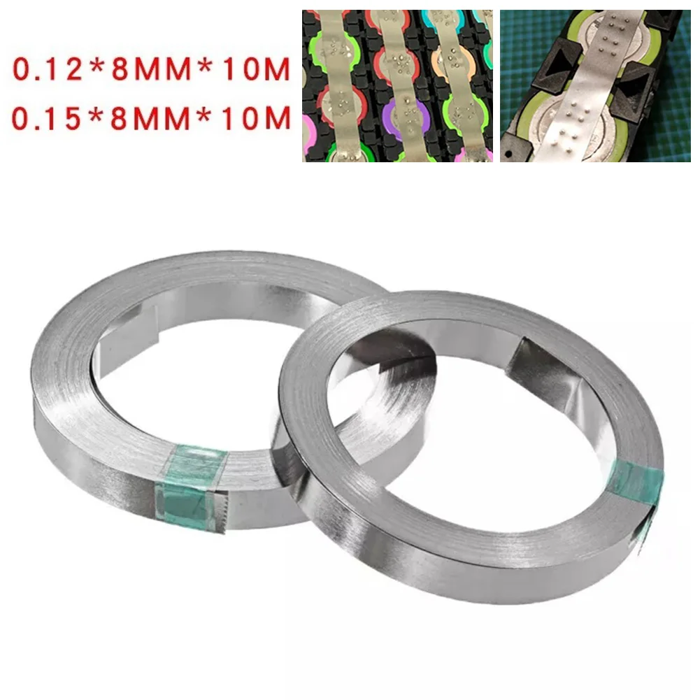 1 Roll 10m 0.12 /0.15*8mm Li-ion Battery Nickel Sheet Plate Nickel Plated Steel Belt Strip For Spot Welding Machine
1 Roll 10m 0.12 /0.15*8mm Li-ion Battery Nickel Sheet Plate Nickel Plated Steel Belt Strip For Spot Welding Machine