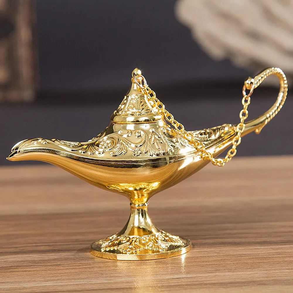 1PC Aladdin Lamp Traditional Hollow Out Fairy Tale Magic Aladdin Wishing Lamp Tea Pot Vintage Retro Home Decoration Accessories
1PC Aladdin Lamp Traditional Hollow Out Fairy Tale Magic Aladdin Wishing Lamp Tea Pot Vintage Retro Home Decoration Accessories