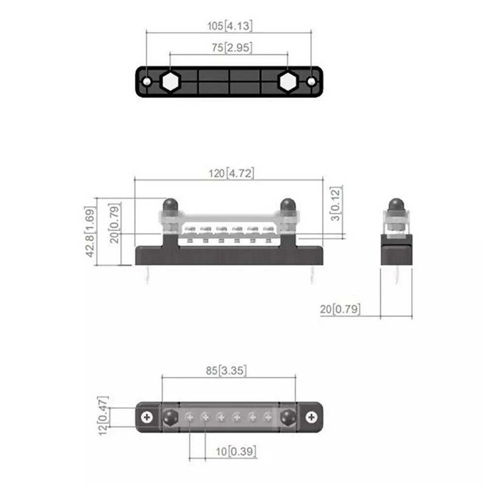 Brand New Single Row Bus Bar Parts 130A AC/150A DC Accessories Brass/ABS DC 48V/AC300V M4/M6 Nut And Bolt Red/black
Brand New Single Row Bus Bar Parts 130A AC/150A DC Accessories Brass/ABS DC 48V/AC300V M4/M6 Nut And Bolt Red/black