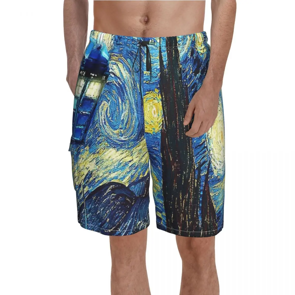 Tardis Board Shorts Van Gogh Beach Short Pants Elastic Waist Cute Print Swimming Trunks Plus Size
Tardis Board Shorts Van Gogh Beach Short Pants Elastic Waist Cute Print Swimming Trunks Plus Size