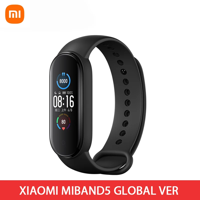 Xiaomi Mi Band 5 Smart Bracelet 4 Color Touch Screen Miband 5 Wristband Fitness Track Heart Rate Monitor Swim Sport Smartband
Xiaomi Mi Band 5 Smart Bracelet 4 Color Touch Screen Miband 5 Wristband Fitness Track Heart Rate Monitor Swim Sport Smartband