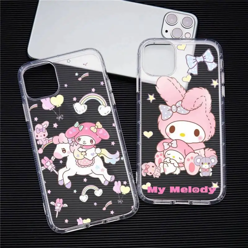 Cute Cartoon Sanrio My Melody Phone Case For iphone 14 Plus 13 12 Mini 11 Pro Max XS X XR Soft Transparent Cover
Cute Cartoon Sanrio My Melody Phone Case For iphone 14 Plus 13 12 Mini 11 Pro Max XS X XR Soft Transparent Cover