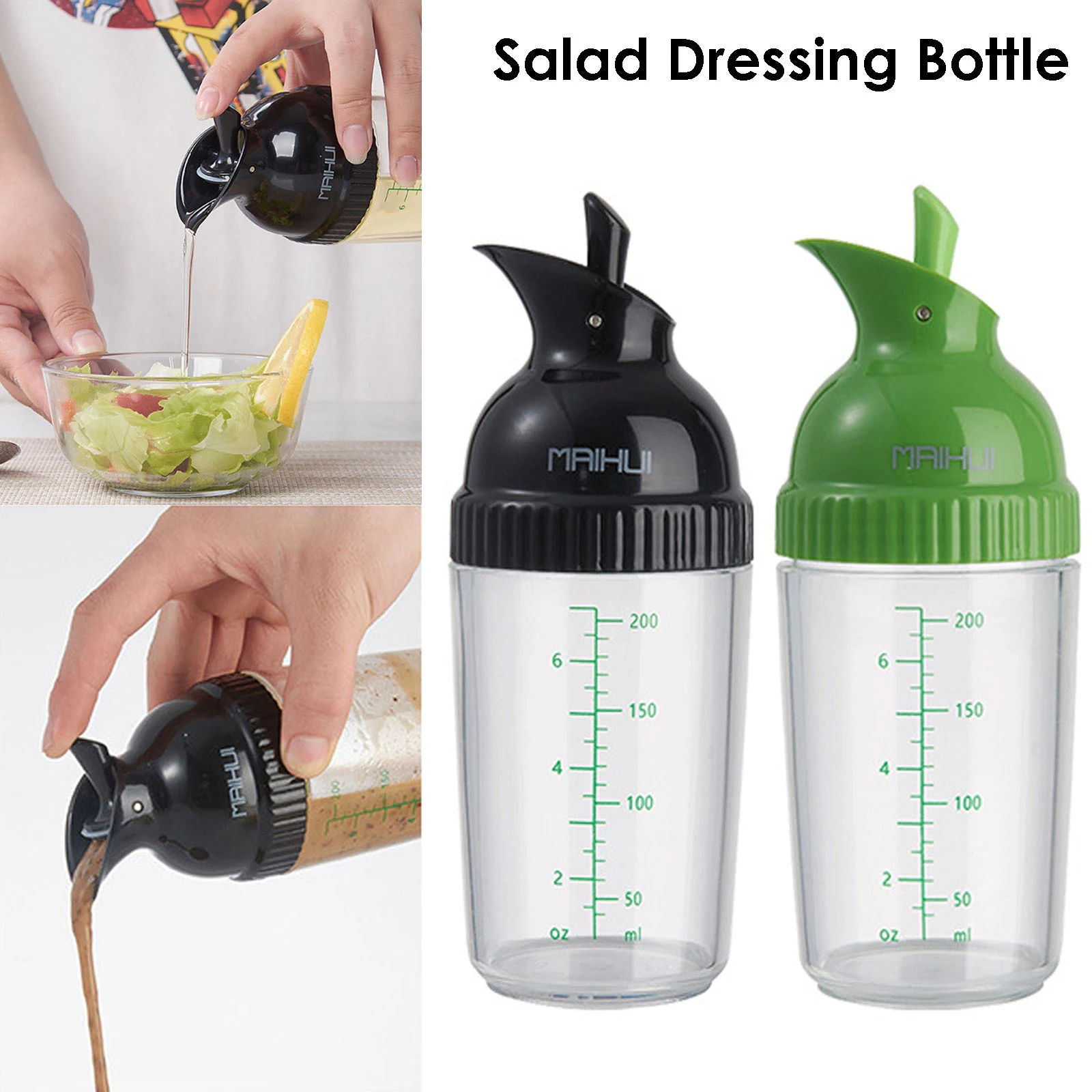 Hot Sell Easy Grips Salad Dressing Shaker Dispenser Leakproof Container Bottle Universal Sauces Mixer With Scales Kitchen Gadget
Hot Sell Easy Grips Salad Dressing Shaker Dispenser Leakproof Container Bottle Universal Sauces Mixer With Scales Kitchen Gadget