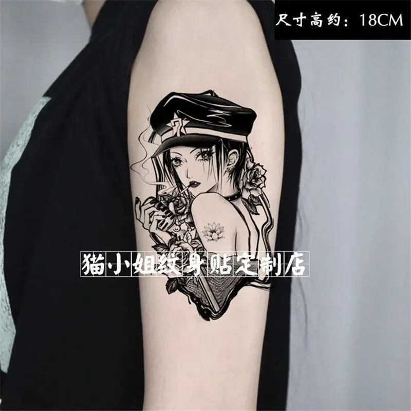 Anime Sexy Black White Personalized Arm Flower Arm Tattoo Stickers Waterproof Festival Tatoo Cute Fake Tattoos Hotwife Tatto
Anime Sexy Black White Personalized Arm Flower Arm Tattoo Stickers Waterproof Festival Tatoo Cute Fake Tattoos Hotwife Tatto