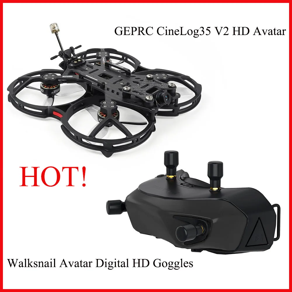 2023 GEPRC CineLog35 V2 HD Avatar 3.5 Inch FPV Drone PNP,TBS Nano RX, ELRS 2.4G Receiver F722-45 AIO with Avatar V2 Module
2023 GEPRC CineLog35 V2 HD Avatar 3.5 Inch FPV Drone PNP,TBS Nano RX, ELRS 2.4G Receiver F722-45 AIO with Avatar V2 Module