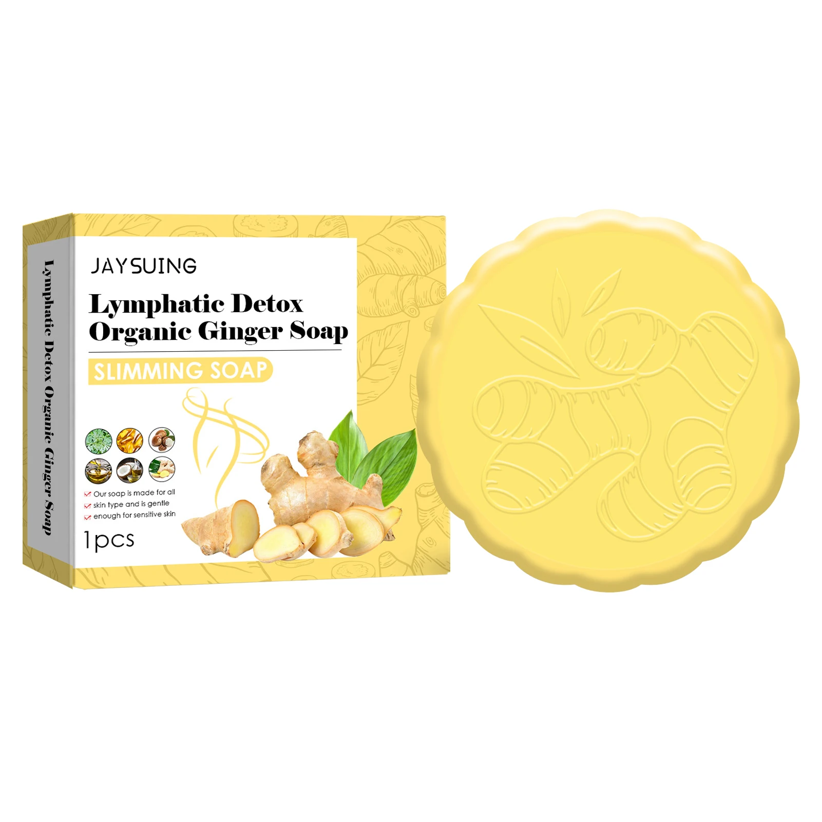 Natural Ginger Bar Soap Natural Ginger Bar Soap Ginger Lymphatic Drainage Armpit Legs Waist Lymph Nodes Removal Turmeric Soap
Natural Ginger Bar Soap Natural Ginger Bar Soap Ginger Lymphatic Drainage Armpit Legs Waist Lymph Nodes Removal Turmeric Soap