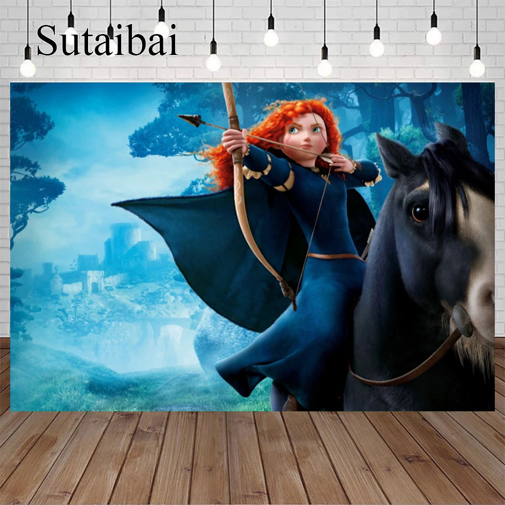 Disney Princess Merida Background For Girls Happy Birthday Party Newborn Decoration Photograph Photo Banner Customized Backdrop
Disney Princess Merida Background For Girls Happy Birthday Party Newborn Decoration Photograph Photo Banner Customized Backdrop
