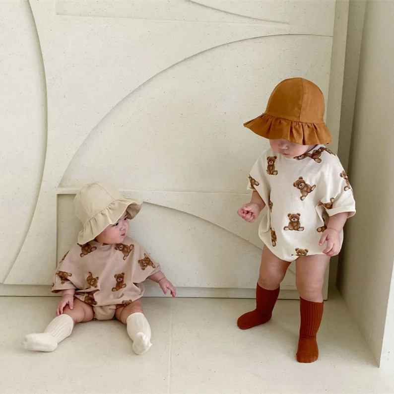 Baby Short Sleeve 2022 Summer Thin New Products Baby Full Print Bear Toddler Jumpsuit Baby Girl Bodysuit One-Pieces Infant
Baby Short Sleeve 2022 Summer Thin New Products Baby Full Print Bear Toddler Jumpsuit Baby Girl Bodysuit One-Pieces Infant
