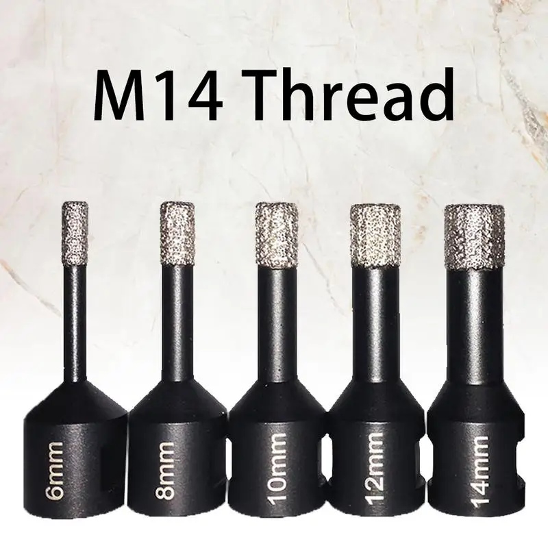Size Quality Dry Vacuum Brazed Drill Bit Set Tile Marble Glass Ceramic Stone Hole Saw Drilling Bits For Power Tools M14 Thread4
Size Quality Dry Vacuum Brazed Drill Bit Set Tile Marble Glass Ceramic Stone Hole Saw Drilling Bits For Power Tools M14 Thread4