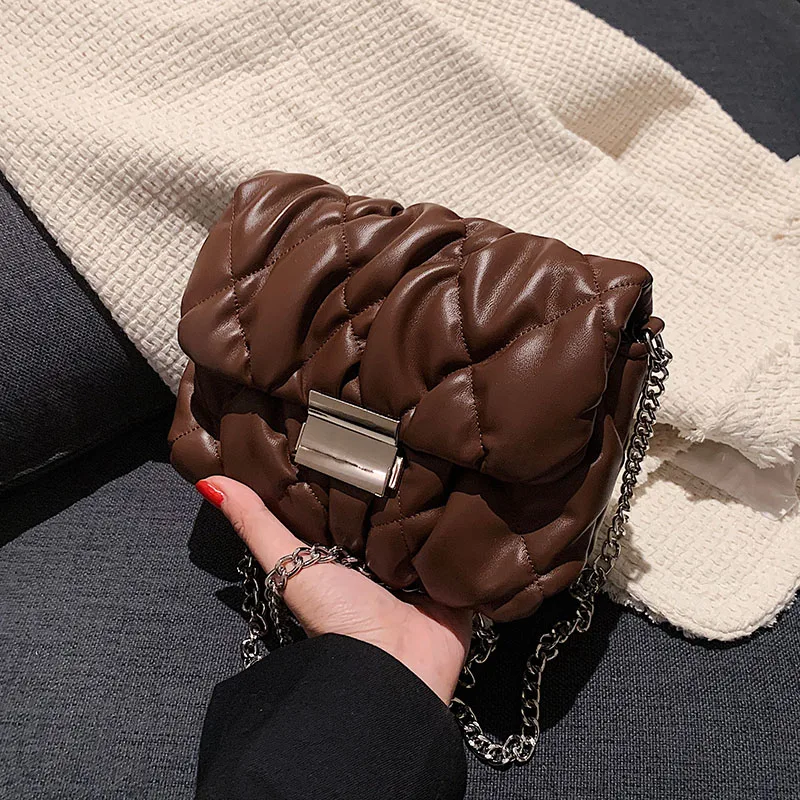 Women 2022 Hit Simple Chain Handbags And Purses Female Folds Mini Cute Solid Color Small PU Leather Crossbody Shoulder Bags For
Women 2022 Hit Simple Chain Handbags And Purses Female Folds Mini Cute Solid Color Small PU Leather Crossbody Shoulder Bags For