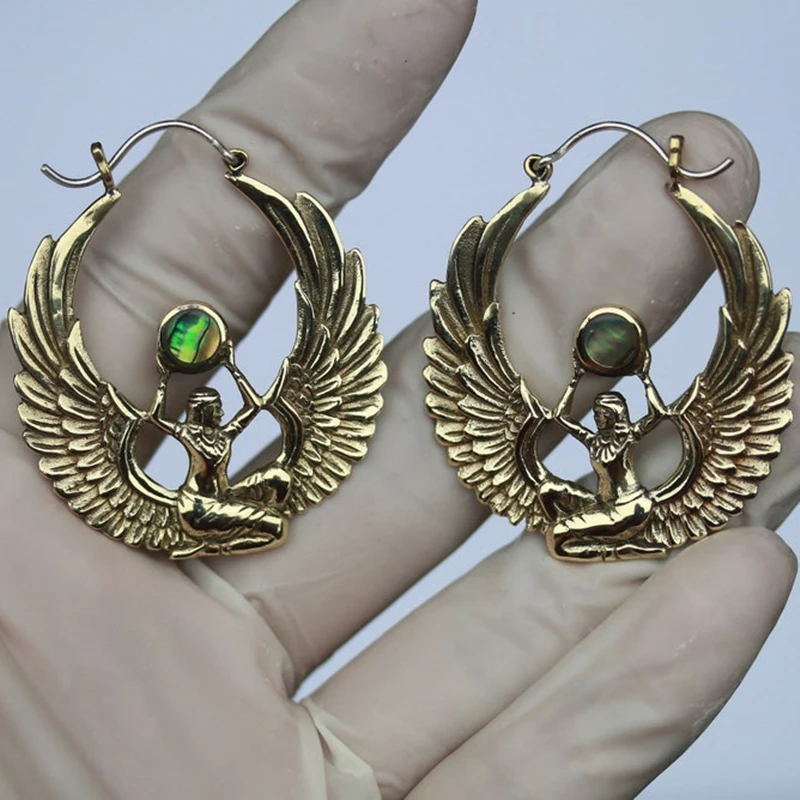 Vintage Gold Color Lsis Goddess Wing Pendant Earrings Bohemian Woman Party Jewelry Statement Accessories Engagement Wedding Gift
Vintage Gold Color Lsis Goddess Wing Pendant Earrings Bohemian Woman Party Jewelry Statement Accessories Engagement Wedding Gift