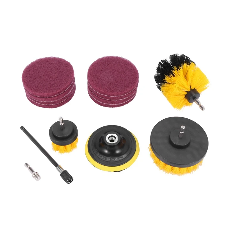 26Pcs Drill Brush Attachment Scrub Pads Cleaning Brush Power Scrubber Set For Car Grout Bathroom Carpet Tile Brick
26Pcs Drill Brush Attachment Scrub Pads Cleaning Brush Power Scrubber Set For Car Grout Bathroom Carpet Tile Brick