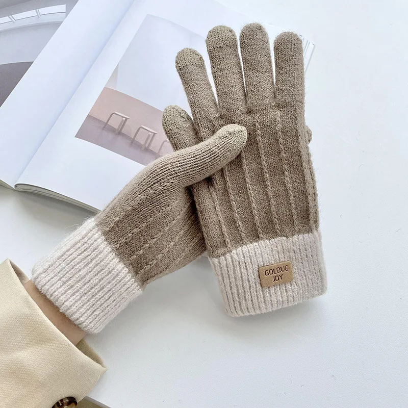 Winter Touch Screen Imitation Cashmere Knitted Gloves Outdoor Cycling Heavy Fleece Warm Gloves for Both Men and Women
Winter Touch Screen Imitation Cashmere Knitted Gloves Outdoor Cycling Heavy Fleece Warm Gloves for Both Men and Women