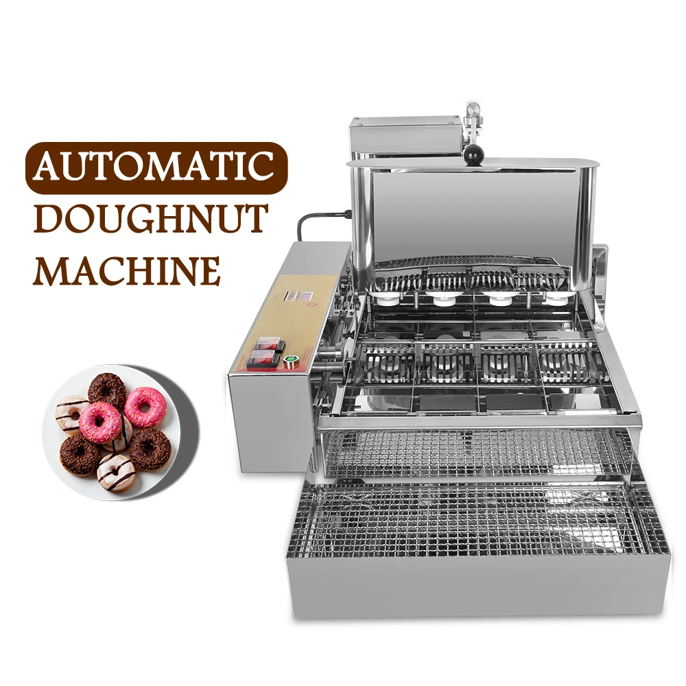 

ITOP 2800W Fully Automatic 4 Rows Donut Maker Machine With Frying Function Electric Doughnut Machine 6cm Size Donut