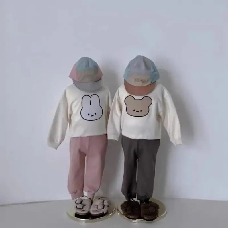 Autumn Newborn Cartoon Bear Head Tees Suit Boy Baby Cute Rabbit Print Tops + Solid Pants 2pcs Girl Infant Cotton Sweatshirt Suit
Autumn Newborn Cartoon Bear Head Tees Suit Boy Baby Cute Rabbit Print Tops + Solid Pants 2pcs Girl Infant Cotton Sweatshirt Suit
