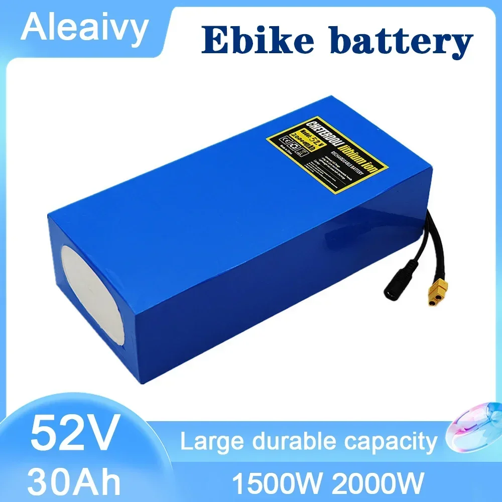 Aleaivy 52V Ebike Battery 30Ah 40Ah 21700 Lithium Li-ion Battery Pack for 1500W 2000W Electric Bike Electric Scooter With BMS
Aleaivy 52V Ebike Battery 30Ah 40Ah 21700 Lithium Li-ion Battery Pack for 1500W 2000W Electric Bike Electric Scooter With BMS