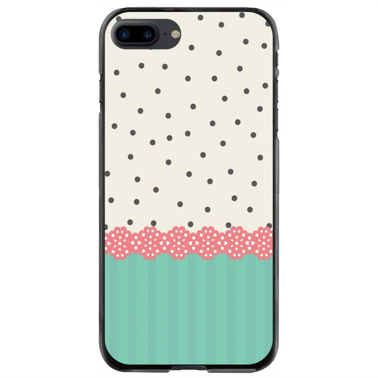 

Hard Case Cover For iPhone 11 12 13 14 Pro MAX Mini 5 5S SE 6 6S 7 8 Plus 10 X XR XS Design Wave Point Polka Dot