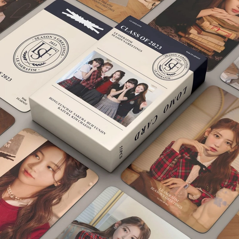 55PCS/Set Kpop Idol LE SSERAFIM New Album FEARLESS ANTIFRAGILE Photo Cards HD Printed Photocards Lomo Card For Fans Collection
55PCS/Set Kpop Idol LE SSERAFIM New Album FEARLESS ANTIFRAGILE Photo Cards HD Printed Photocards Lomo Card For Fans Collection