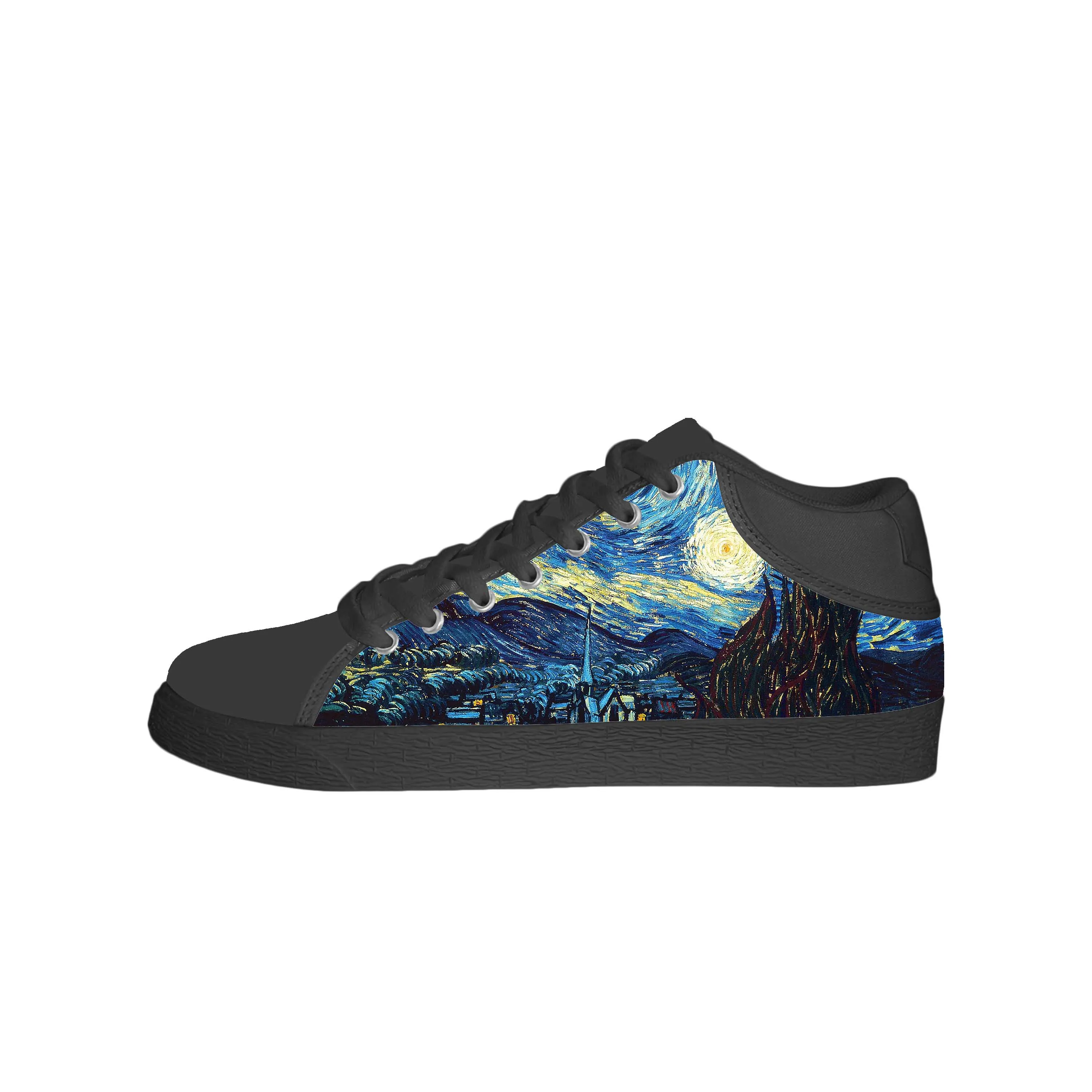 Vincent Van Gogh Oil Painting Aesthetic Fashion High Top Casual Cloth Shoes Comfortable Breathable 3D Print Men Women Sneakers
Vincent Van Gogh Oil Painting Aesthetic Fashion High Top Casual Cloth Shoes Comfortable Breathable 3D Print Men Women Sneakers