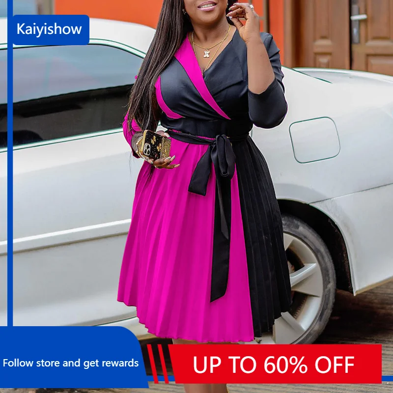 Pleated Patchwork African Dresses for Women 2023 Summer Lace up Casual Dress Sexy Red Evening Party Robe Femmes African Clothes
Pleated Patchwork African Dresses for Women 2023 Summer Lace up Casual Dress Sexy Red Evening Party Robe Femmes African Clothes