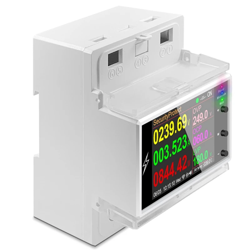 AT4PW 100A Tuya WIFI Din Rail Meter Smart Switch Remote AC 220V 110V Digital Power Energy Volt Frequency Factor Meter
AT4PW 100A Tuya WIFI Din Rail Meter Smart Switch Remote AC 220V 110V Digital Power Energy Volt Frequency Factor Meter