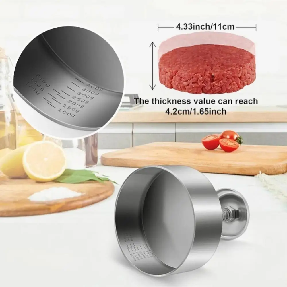 Manual Hamburger Press Meat Pie 304 Stainless Steel Pork Beef Burgers Manual Press Mold For Grill Griddle Kitchen Accessorie
Manual Hamburger Press Meat Pie 304 Stainless Steel Pork Beef Burgers Manual Press Mold For Grill Griddle Kitchen Accessorie