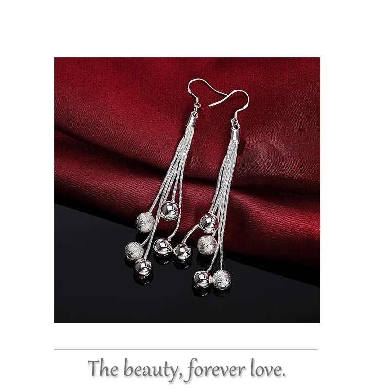 Snake Bone Long Line Ball 925 Sterling Silver Earrings Exotic Jewelry For Lady Women Girls Fashion Party Wedding Christmas Gifts
Snake Bone Long Line Ball 925 Sterling Silver Earrings Exotic Jewelry For Lady Women Girls Fashion Party Wedding Christmas Gifts