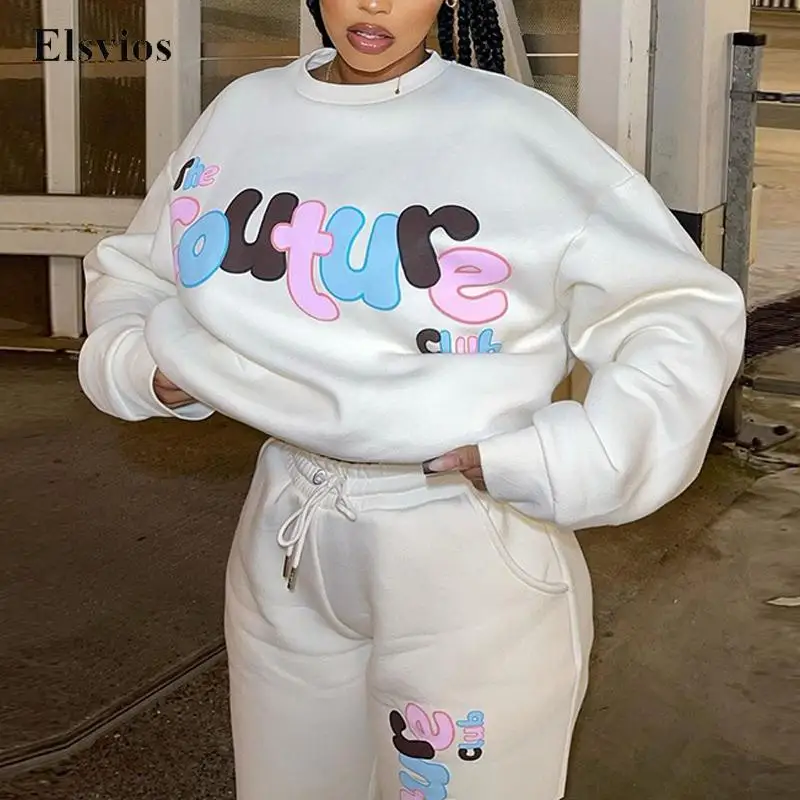 Casual Loose Women Set Fashion Street Letter Sweatshirt Tracksuit Autumn Long Sleeve Oversized Pullover Tops + Long Pants Outfit
Casual Loose Women Set Fashion Street Letter Sweatshirt Tracksuit Autumn Long Sleeve Oversized Pullover Tops + Long Pants Outfit