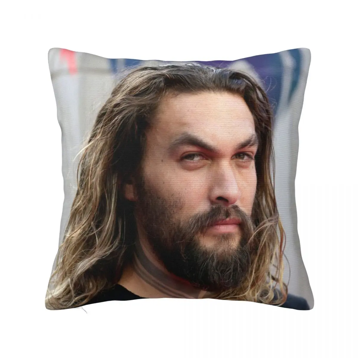 

Jason Momoa Pillowcase Soft Polyester Cushion Cover Decorative Movie Actor Throw Pillow Case Cover Home Zipper 40X40cm