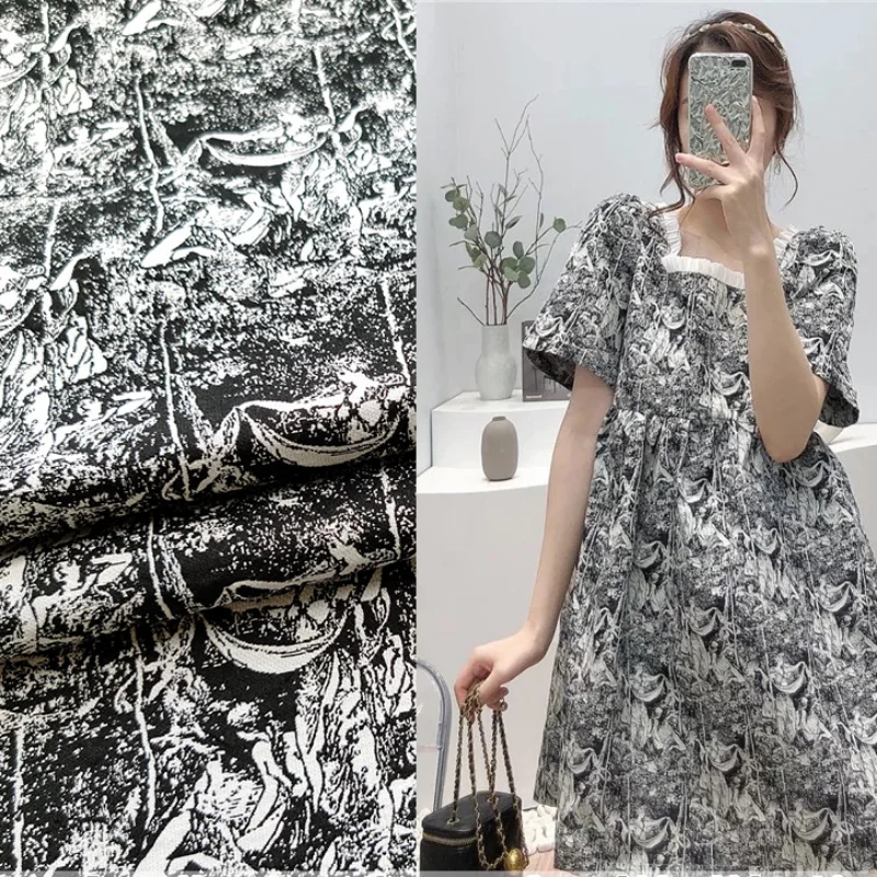 Jacquard Brocade Fabric Polyester Dark Cloth Cloth Fashionable High-end Clothing Greek Goddess Dress Diy Sew by the Meter
Jacquard Brocade Fabric Polyester Dark Cloth Cloth Fashionable High-end Clothing Greek Goddess Dress Diy Sew by the Meter