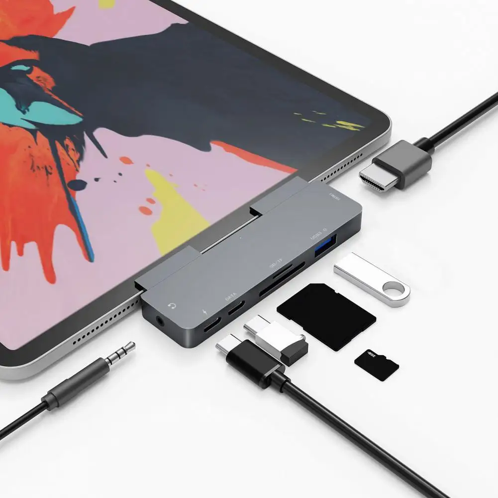 Адаптер концентратора прочный безопасный 7 в 1 USB C концентратор адаптер Компьютерные аксессуары
Адаптер концентратора прочный безопасный 7 в 1 USB C концентратор адаптер Компьютерные аксессуары