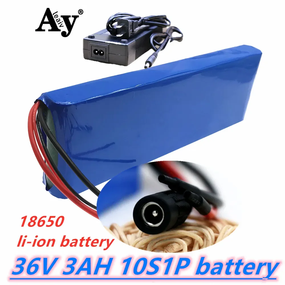 36V Battery 10S1P 3Ah 42V 3200mah 18650 Lithium Ion Battery Pack Ebike Electric Car Bicycle Scooter Belt 20A BMS 250W 350W
36V Battery 10S1P 3Ah 42V 3200mah 18650 Lithium Ion Battery Pack Ebike Electric Car Bicycle Scooter Belt 20A BMS 250W 350W