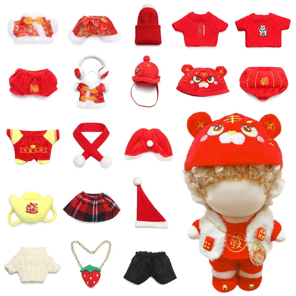 20cm Doll Clothes Plush Tops Vest Shorts Pants Sweater Skirt New Year Traditional Chinese Garments For Idol Dolls Accessories
20cm Doll Clothes Plush Tops Vest Shorts Pants Sweater Skirt New Year Traditional Chinese Garments For Idol Dolls Accessories