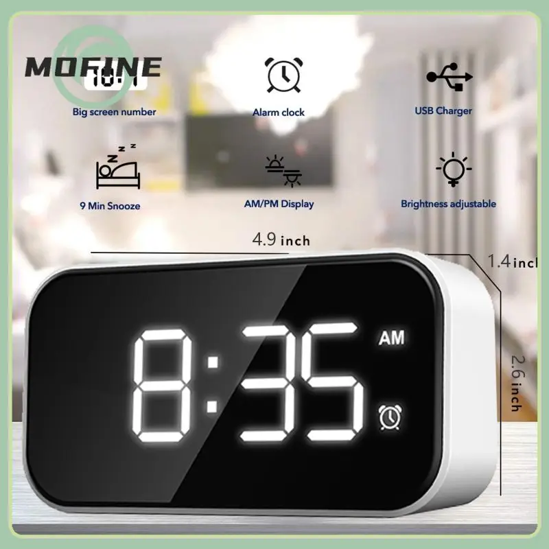 Digital Alarm Clock Full LED Mirror Screen 5-inch Creative Digital Clock Touch Alarm Electronic Watch Large Time Home Decor Hot
Digital Alarm Clock Full LED Mirror Screen 5-inch Creative Digital Clock Touch Alarm Electronic Watch Large Time Home Decor Hot