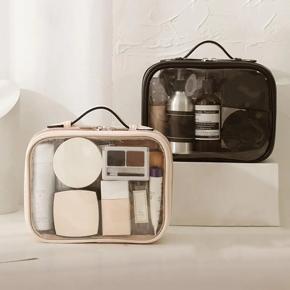Cosmetic Bag Visible Large Capacity Zipper Closure with Handle Travel Makeup Storage Bag Home Supplies
Cosmetic Bag Visible Large Capacity Zipper Closure with Handle Travel Makeup Storage Bag Home Supplies