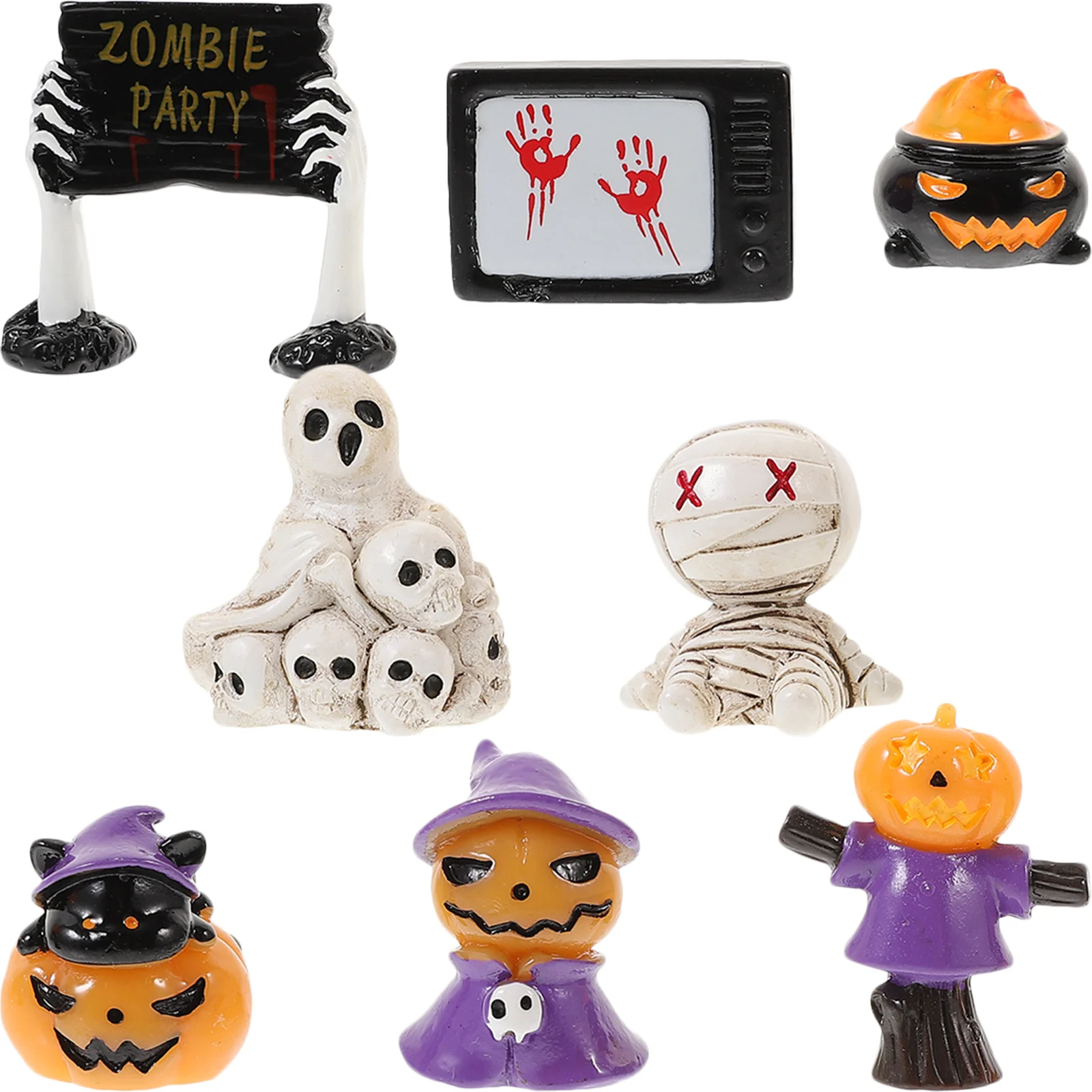 8 Pcs Fish Tank Ornament Halloween Miniatures Crafts Accessories Bulk House Figurines Charms Resin
8 Pcs Fish Tank Ornament Halloween Miniatures Crafts Accessories Bulk House Figurines Charms Resin