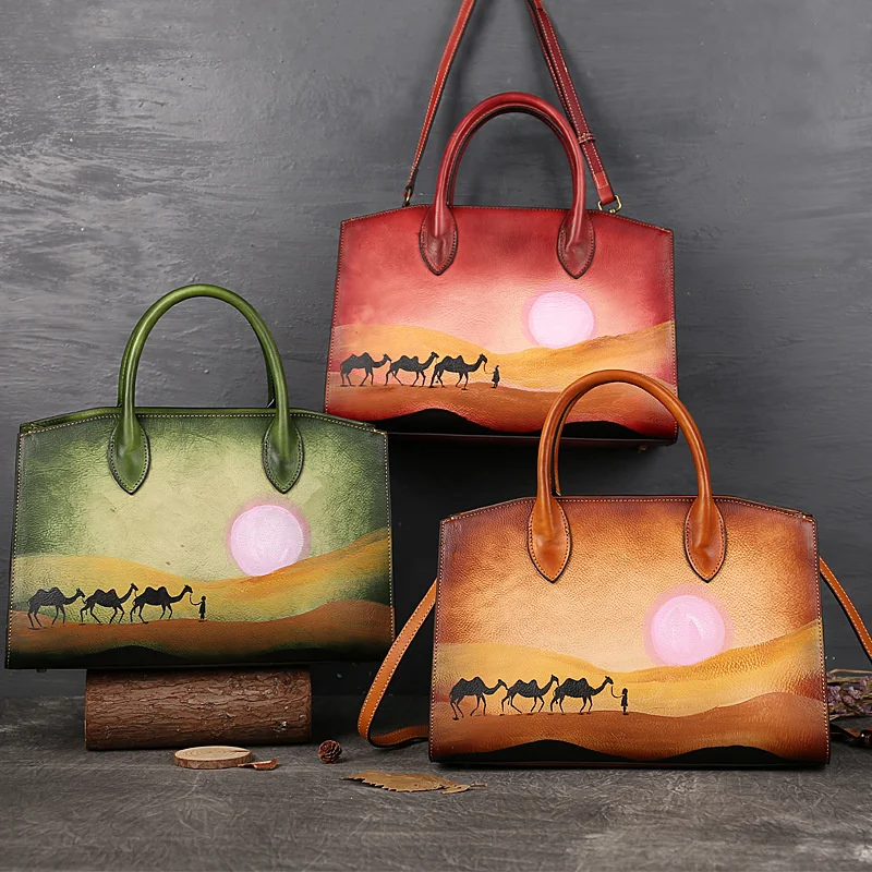 Tote 2022 new leather women's bag top leather large capacity women's portable shoulder bag
Tote 2022 new leather women's bag top leather large capacity women's portable shoulder bag